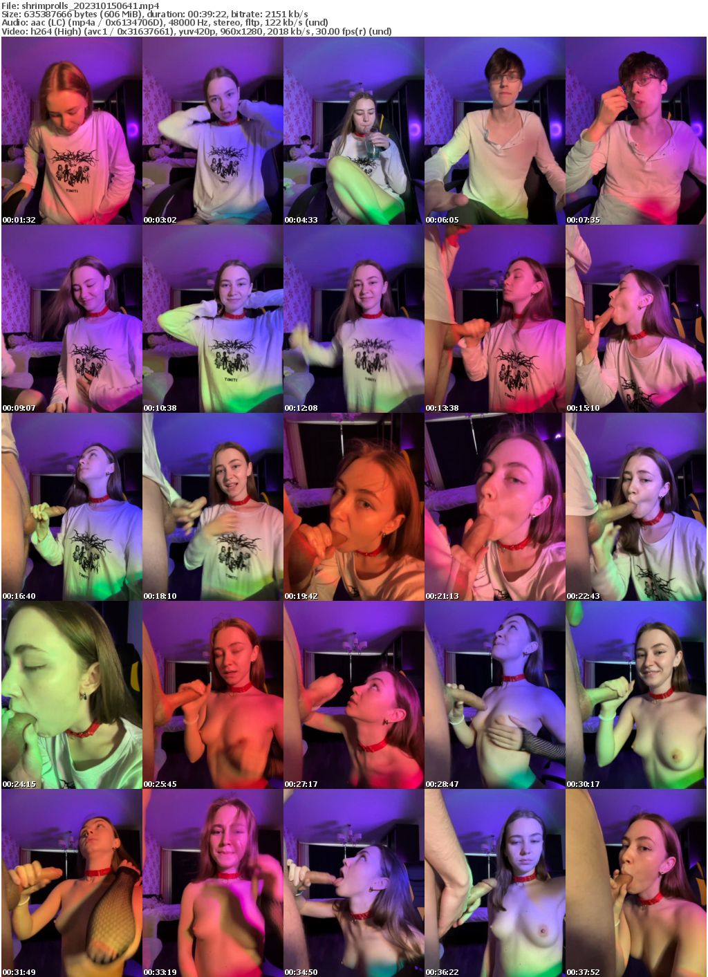 Preview thumb from shrimprolls on 2023-10-15 @ bongacams