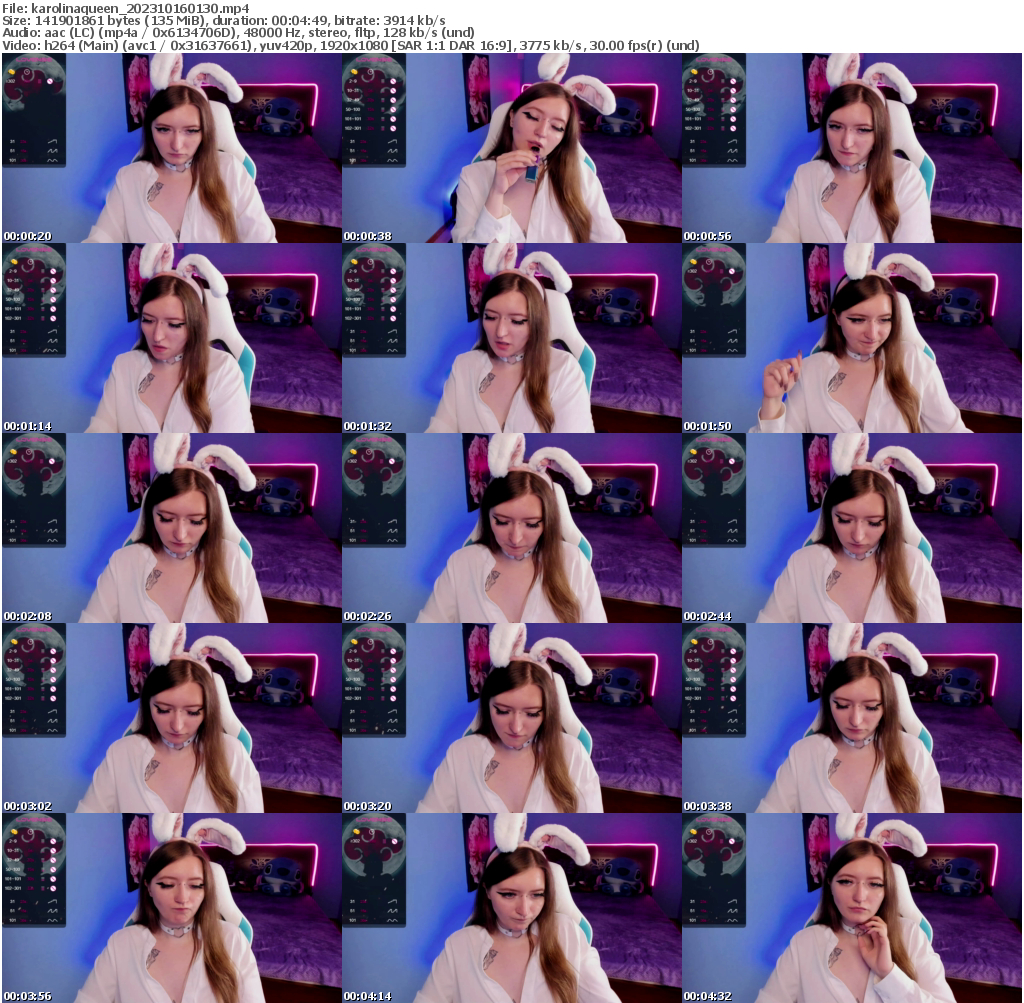 Preview thumb from karolinaqueen on 2023-10-16 @ bongacams