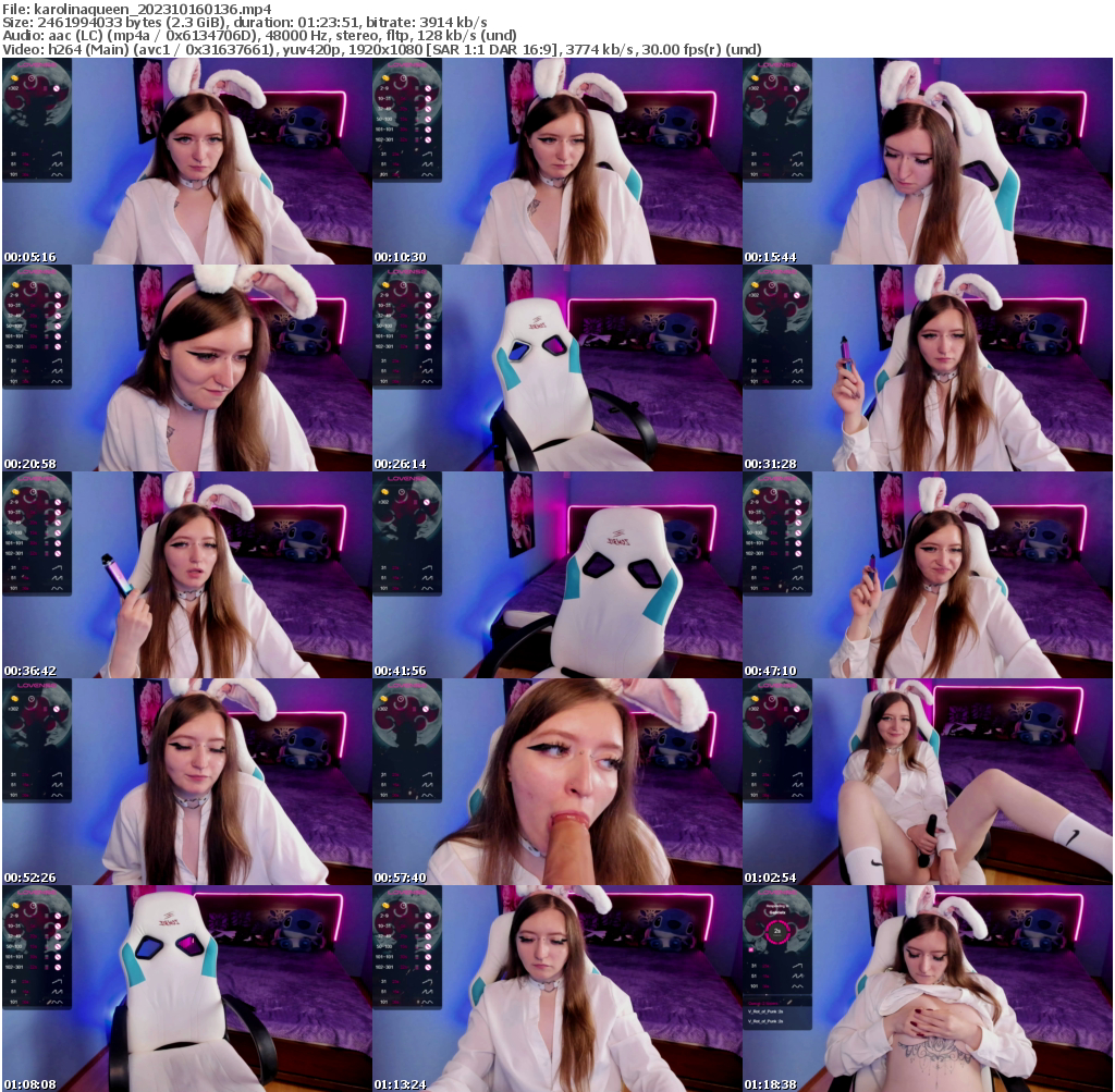 Preview thumb from karolinaqueen on 2023-10-16 @ bongacams