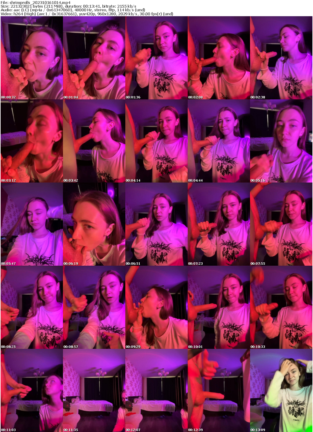 Preview thumb from shrimprolls on 2023-10-16 @ bongacams