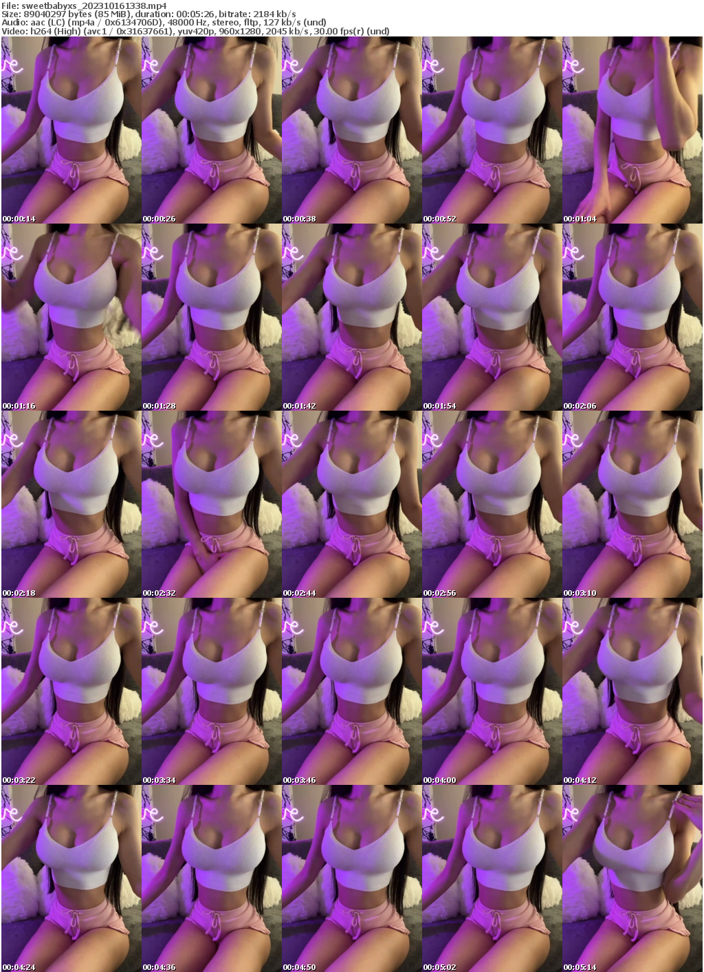 Preview thumb from sweetbabyxs on 2023-10-16 @ bongacams