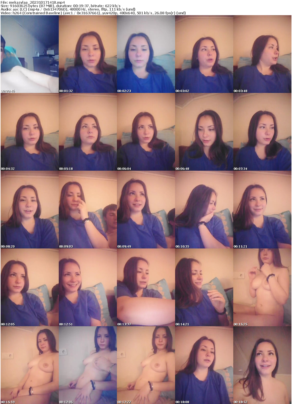 Preview thumb from mekazylaa on 2023-10-17 @ bongacams