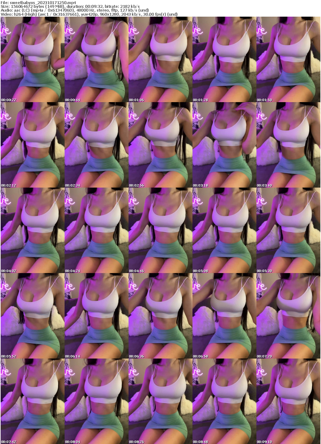 Preview thumb from sweetbabyxs on 2023-10-17 @ bongacams