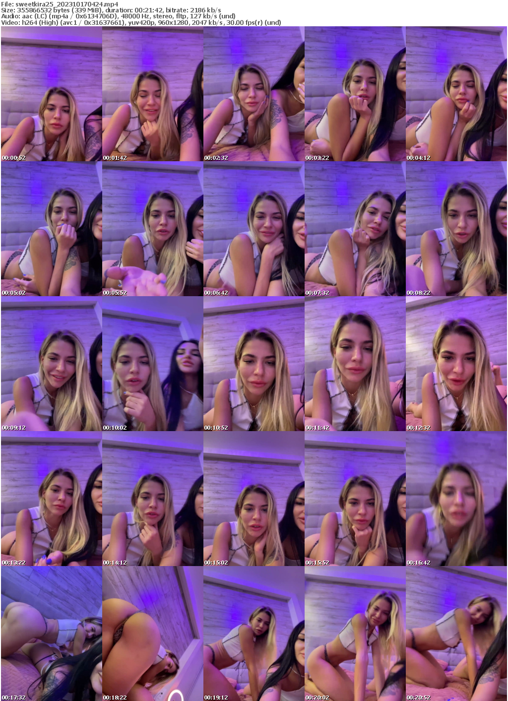 Preview thumb from sweetkira25 on 2023-10-17 @ bongacams