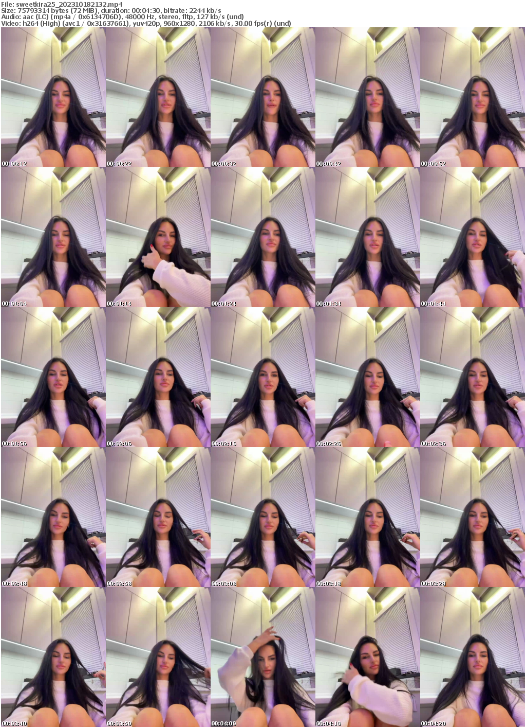 Preview thumb from sweetkira25 on 2023-10-18 @ bongacams