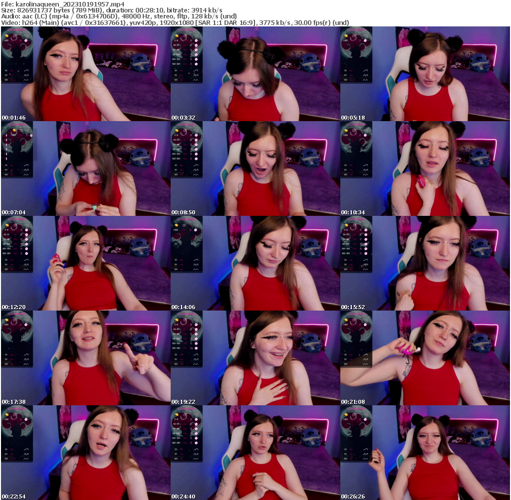 Preview thumb from karolinaqueen on 2023-10-19 @ bongacams