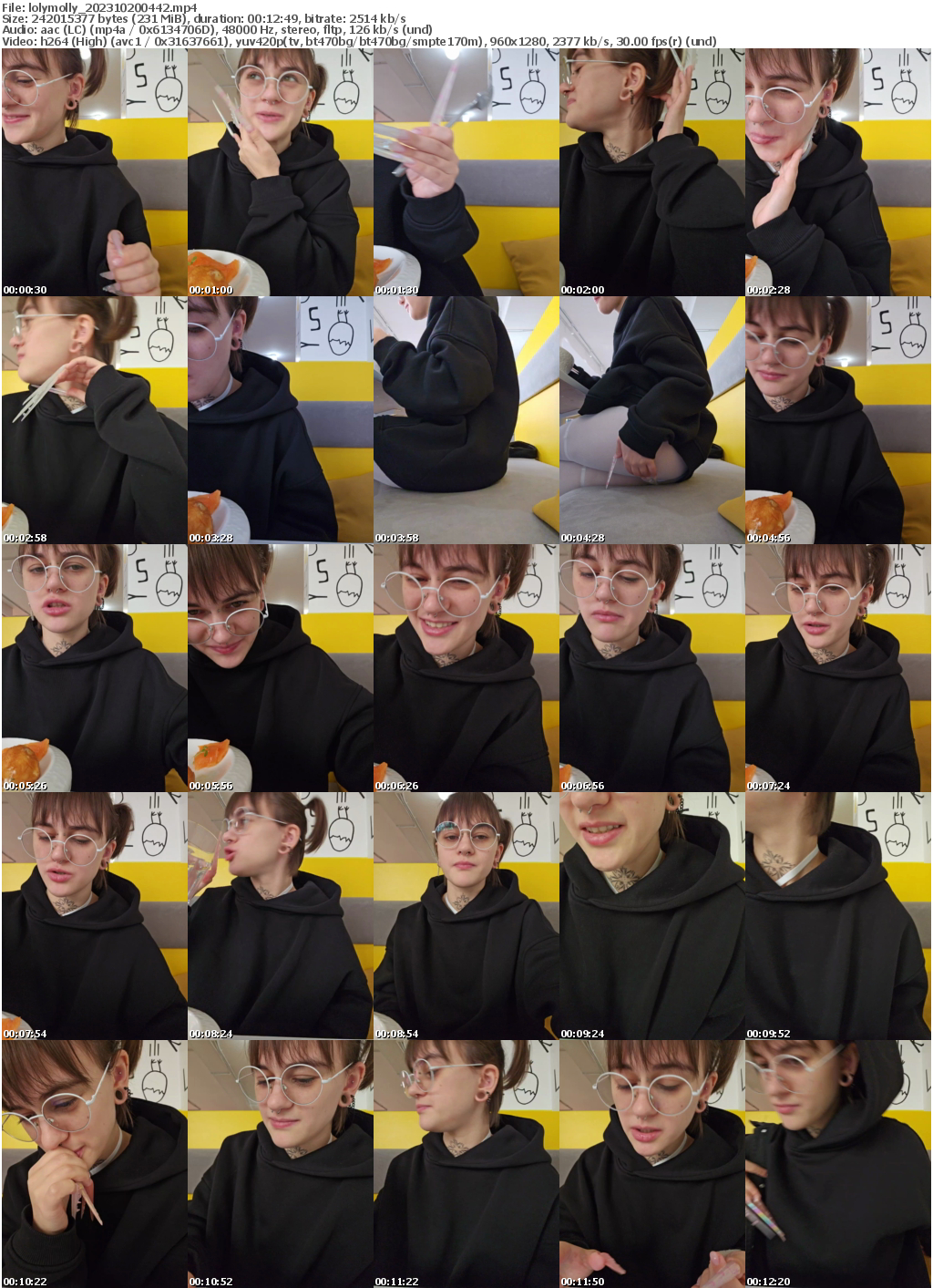 Preview thumb from lolymolly on 2023-10-20 @ bongacams