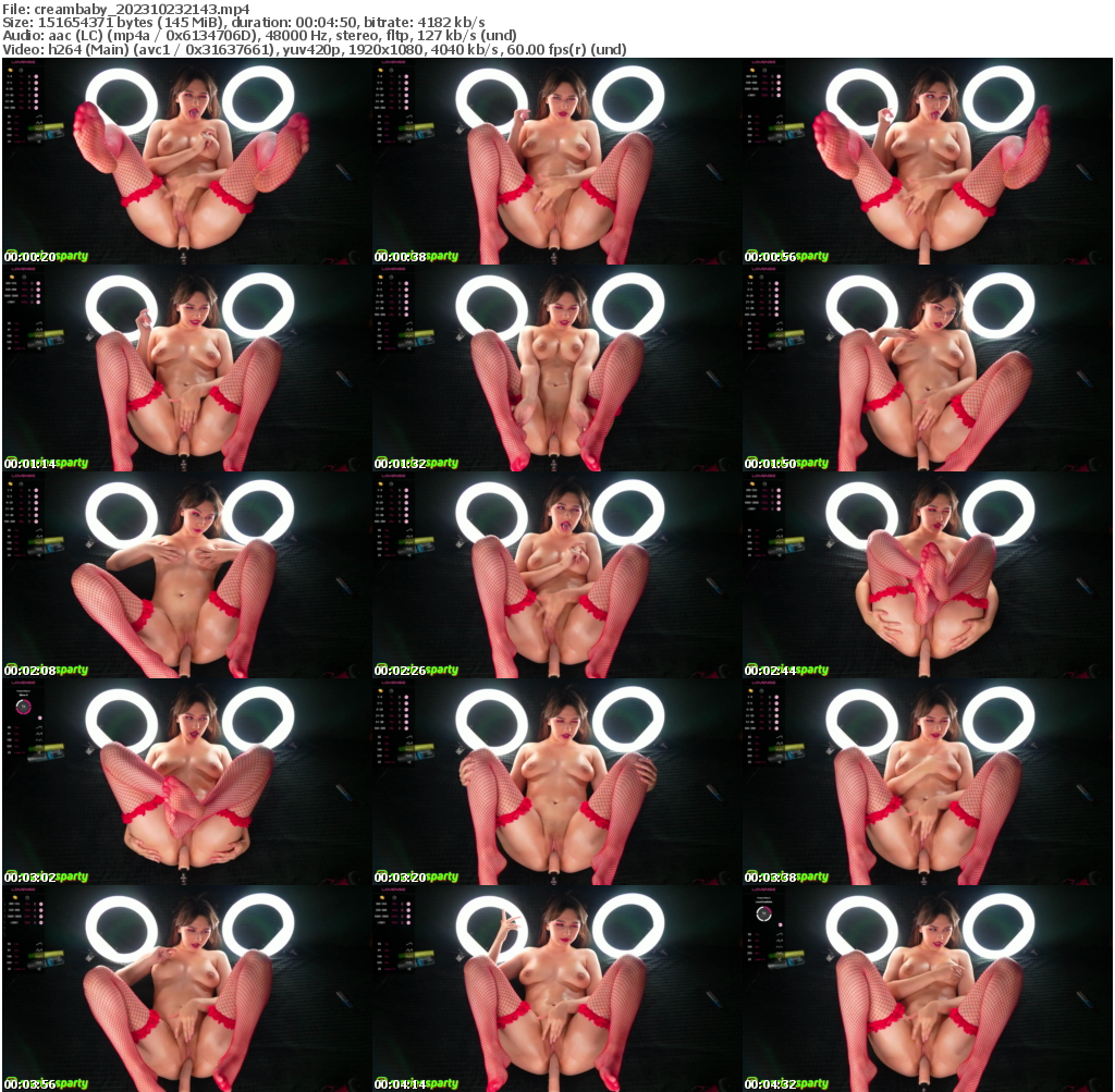 Preview thumb from creambaby on 2023-10-23 @ bongacams