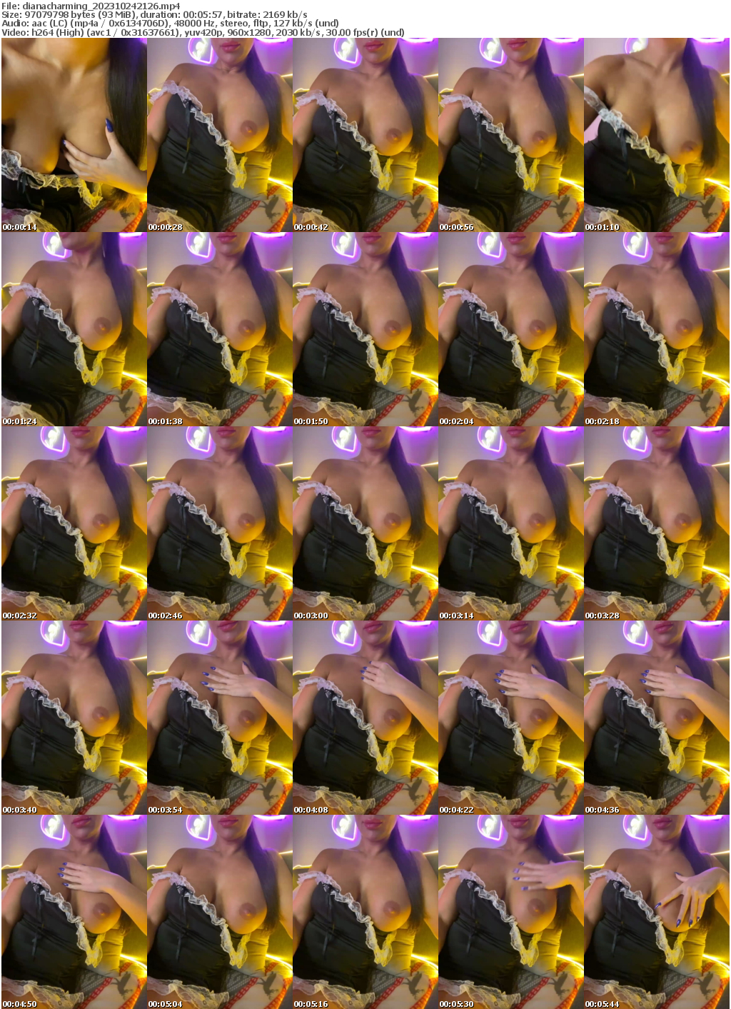 Preview thumb from dianacharming on 2023-10-24 @ bongacams