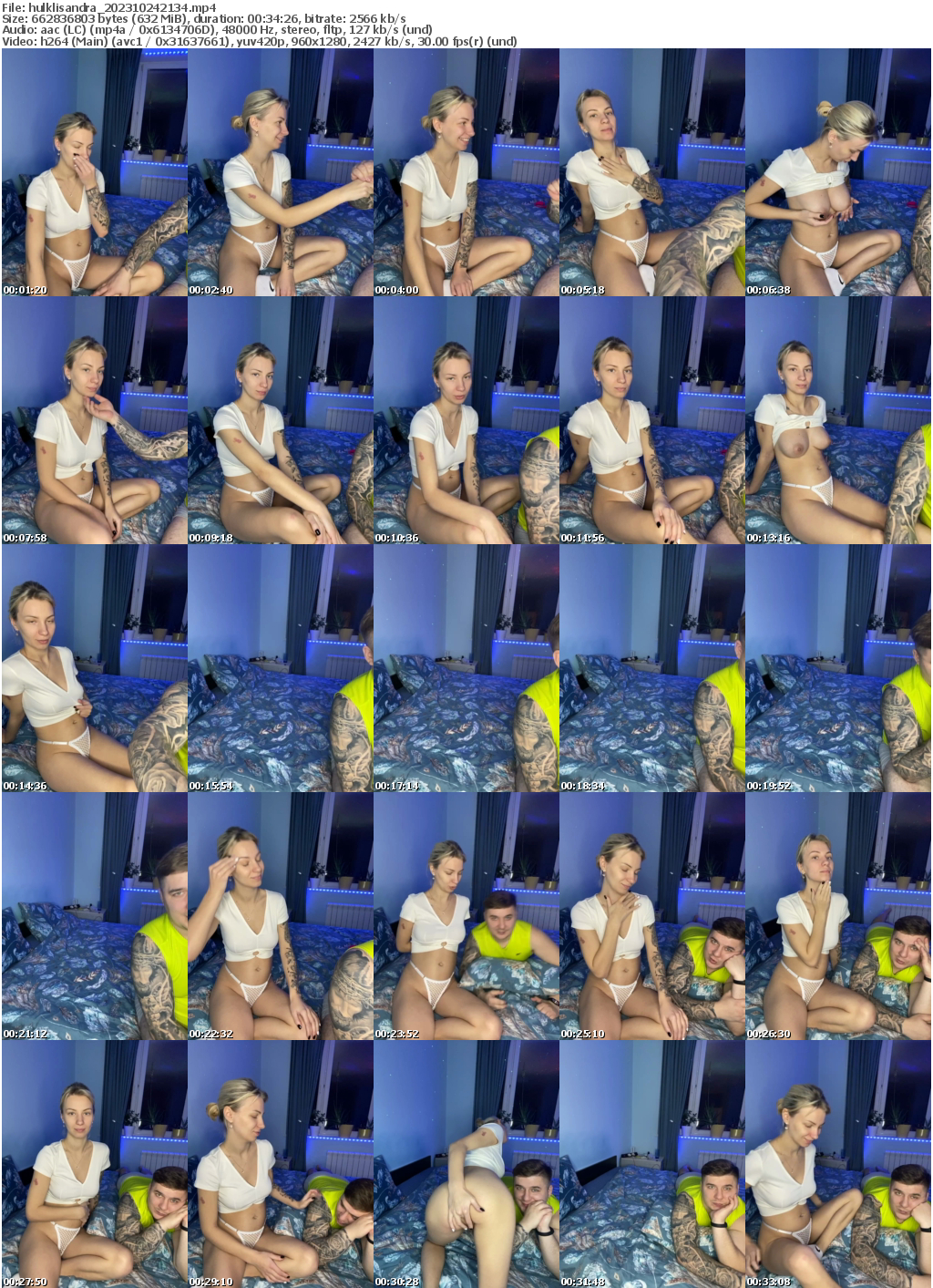 Preview thumb from hulklisandra on 2023-10-24 @ bongacams