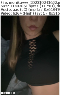 Preview thumb from monikayyy on 2023-10-24 @ bongacams