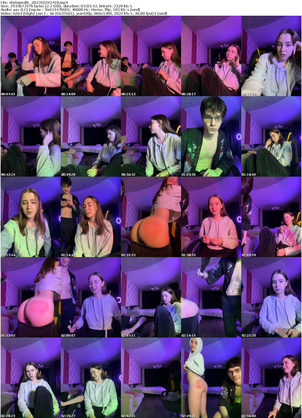 Preview thumb from shrimprolls on 2023-10-24 @ bongacams