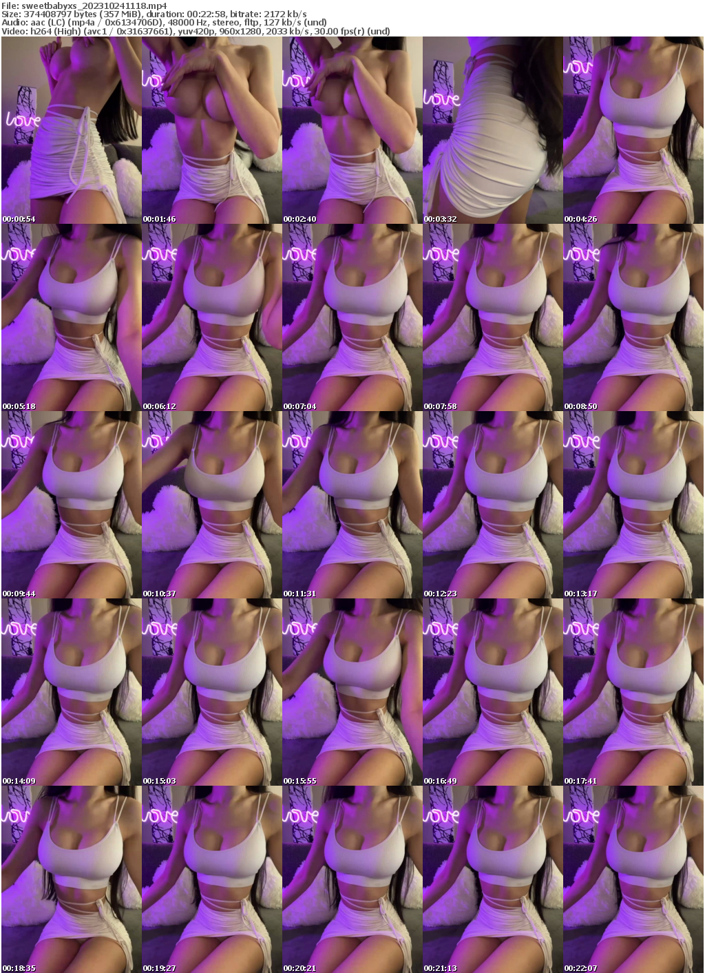 Preview thumb from sweetbabyxs on 2023-10-24 @ bongacams