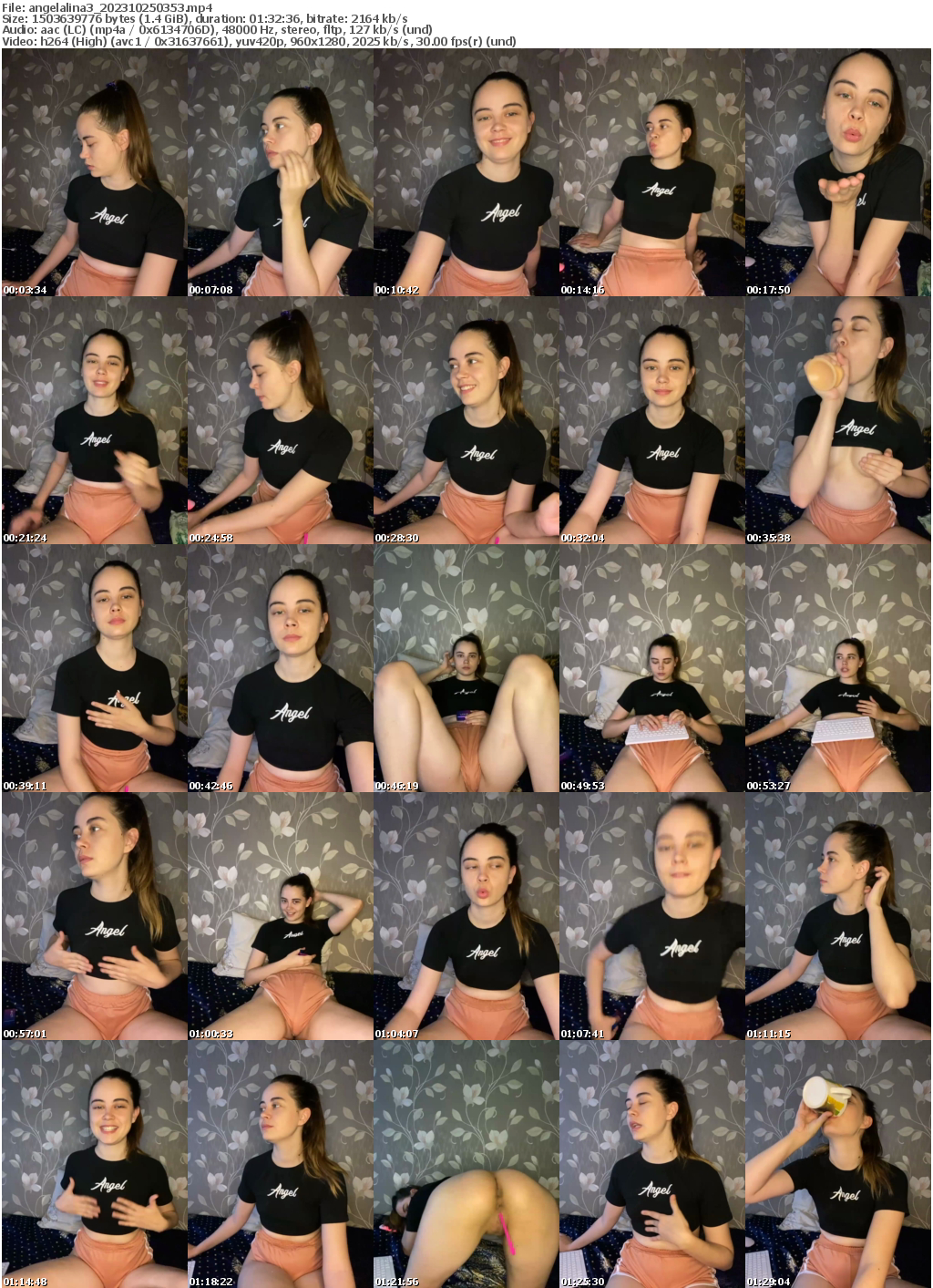 Preview thumb from angelalina3 on 2023-10-25 @ bongacams