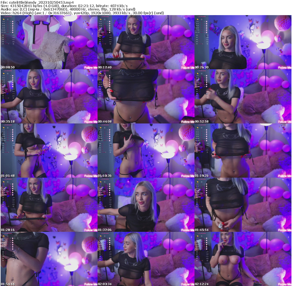 Preview thumb from cutelittleblondy on 2023-10-25 @ bongacams