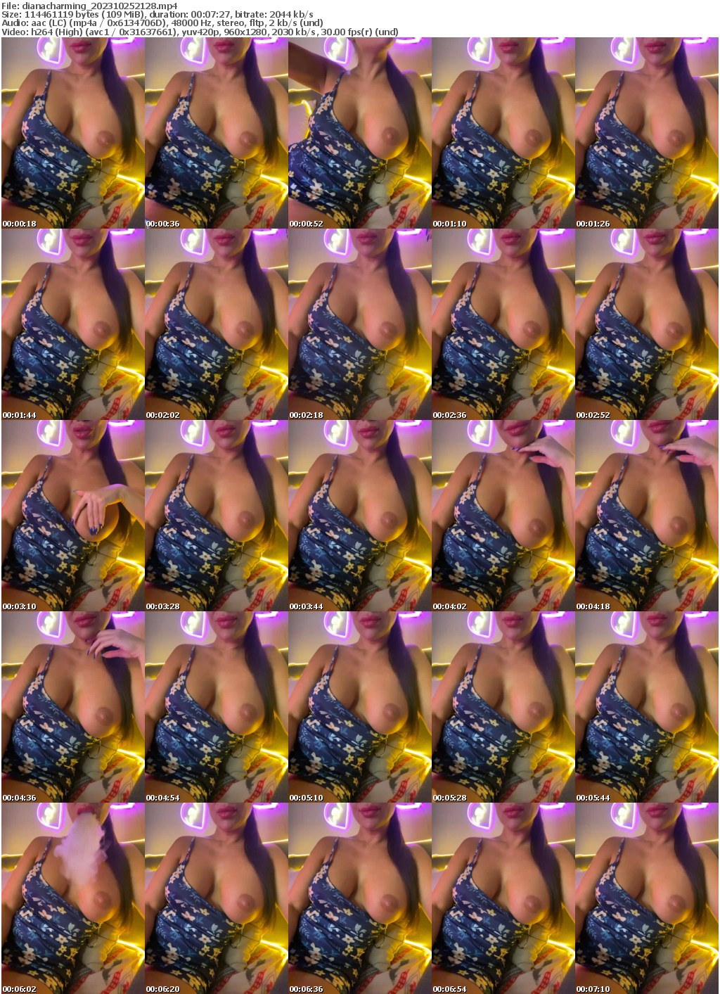 Preview thumb from dianacharming on 2023-10-25 @ bongacams