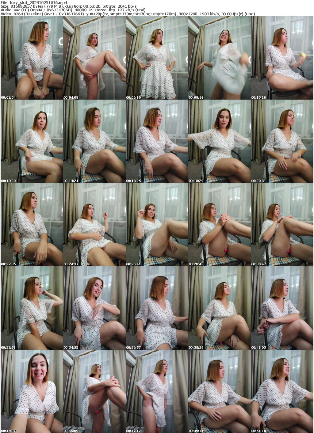 Preview thumb from foxy_slut on 2023-10-25 @ bongacams