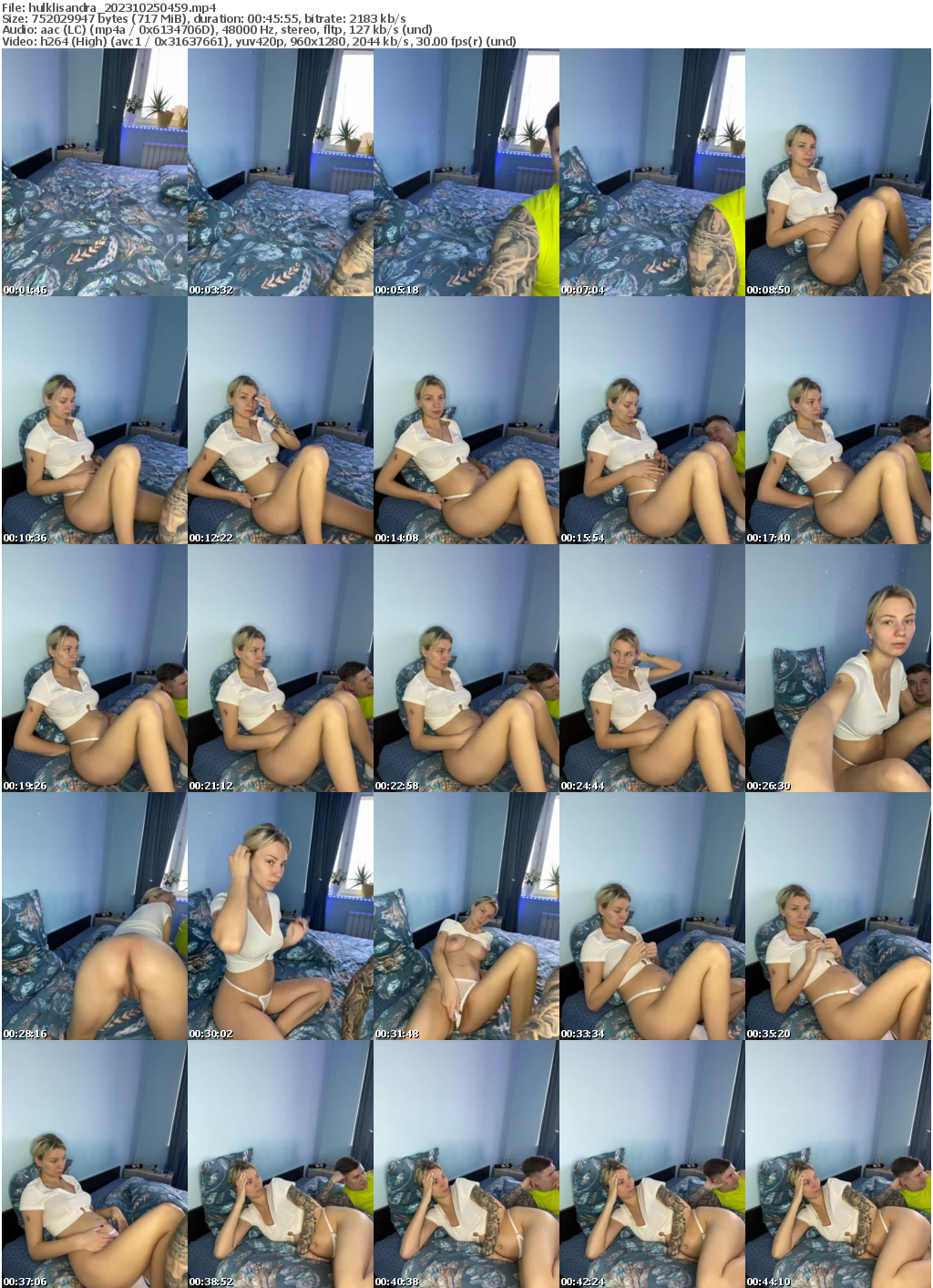 Preview thumb from hulklisandra on 2023-10-25 @ bongacams