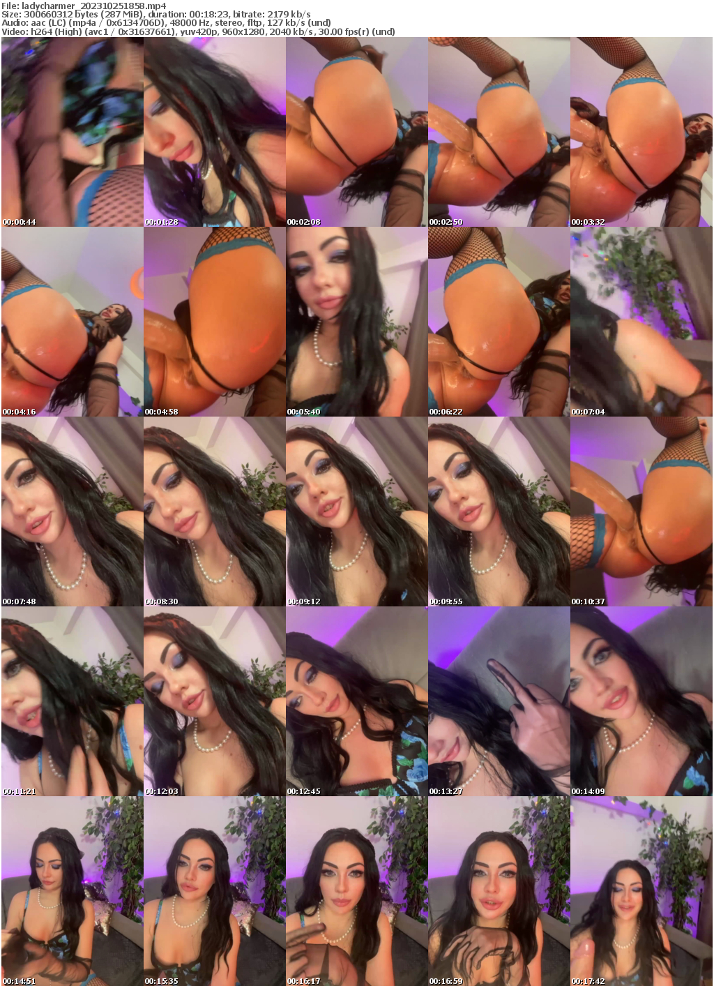 Preview thumb from ladycharmer on 2023-10-25 @ bongacams