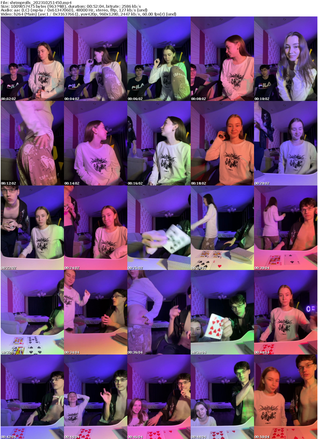 Preview thumb from shrimprolls on 2023-10-25 @ bongacams