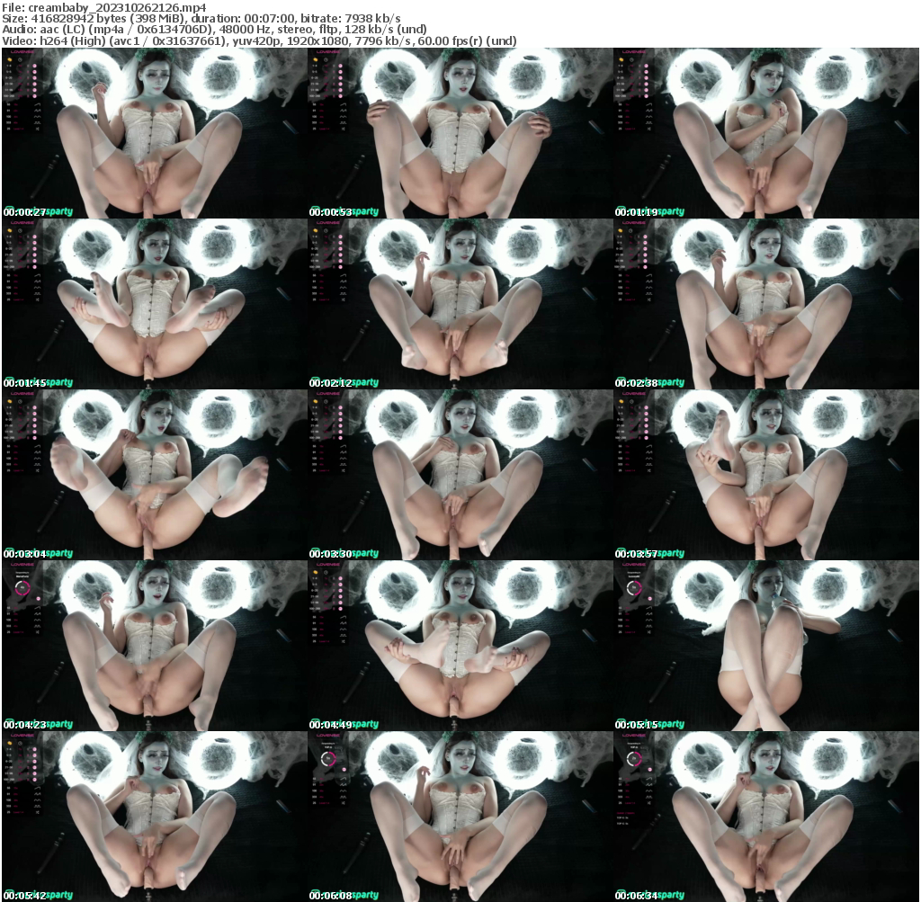 Preview thumb from creambaby on 2023-10-26 @ bongacams