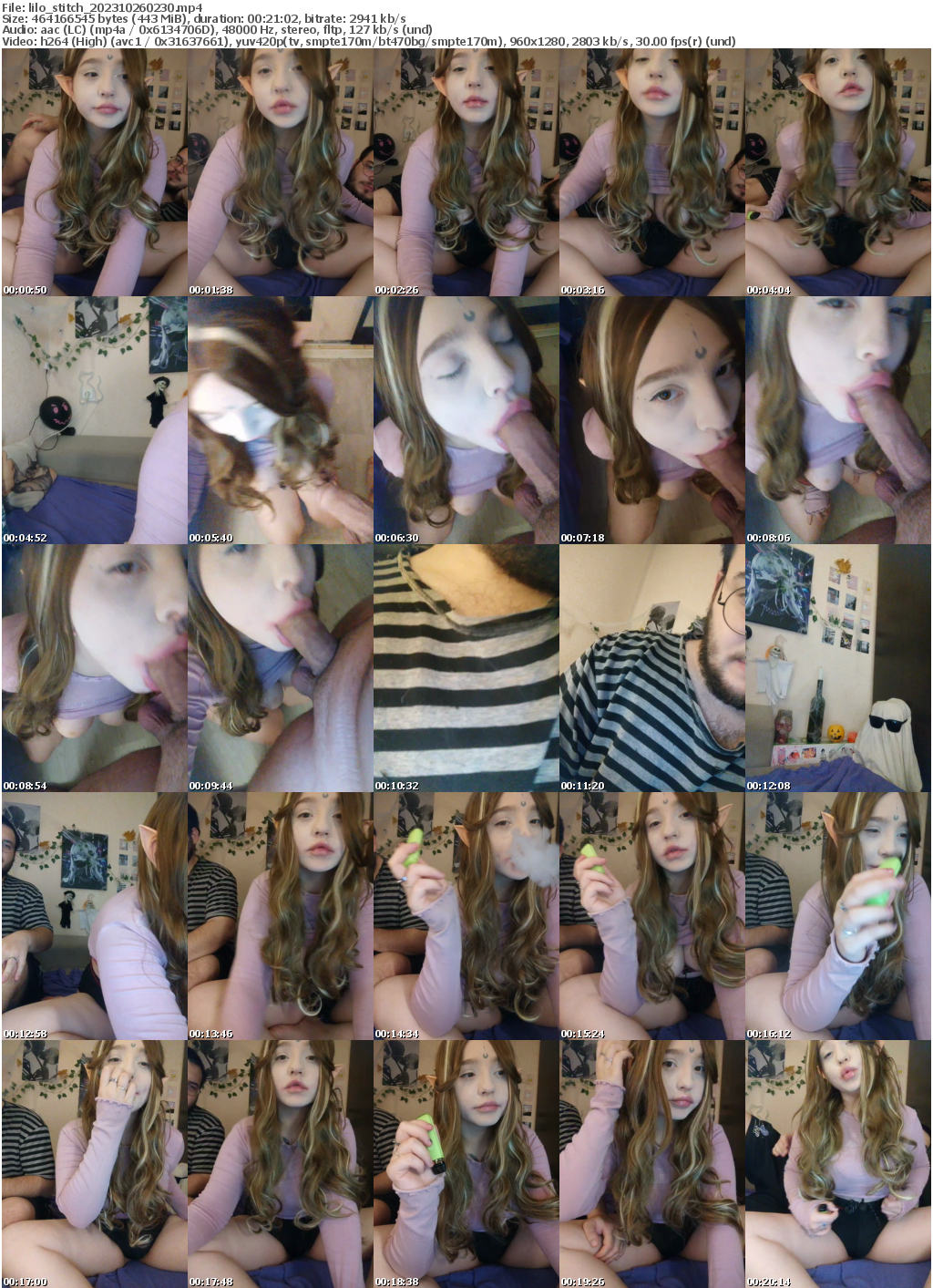 Preview thumb from lilo_stitch on 2023-10-26 @ bongacams