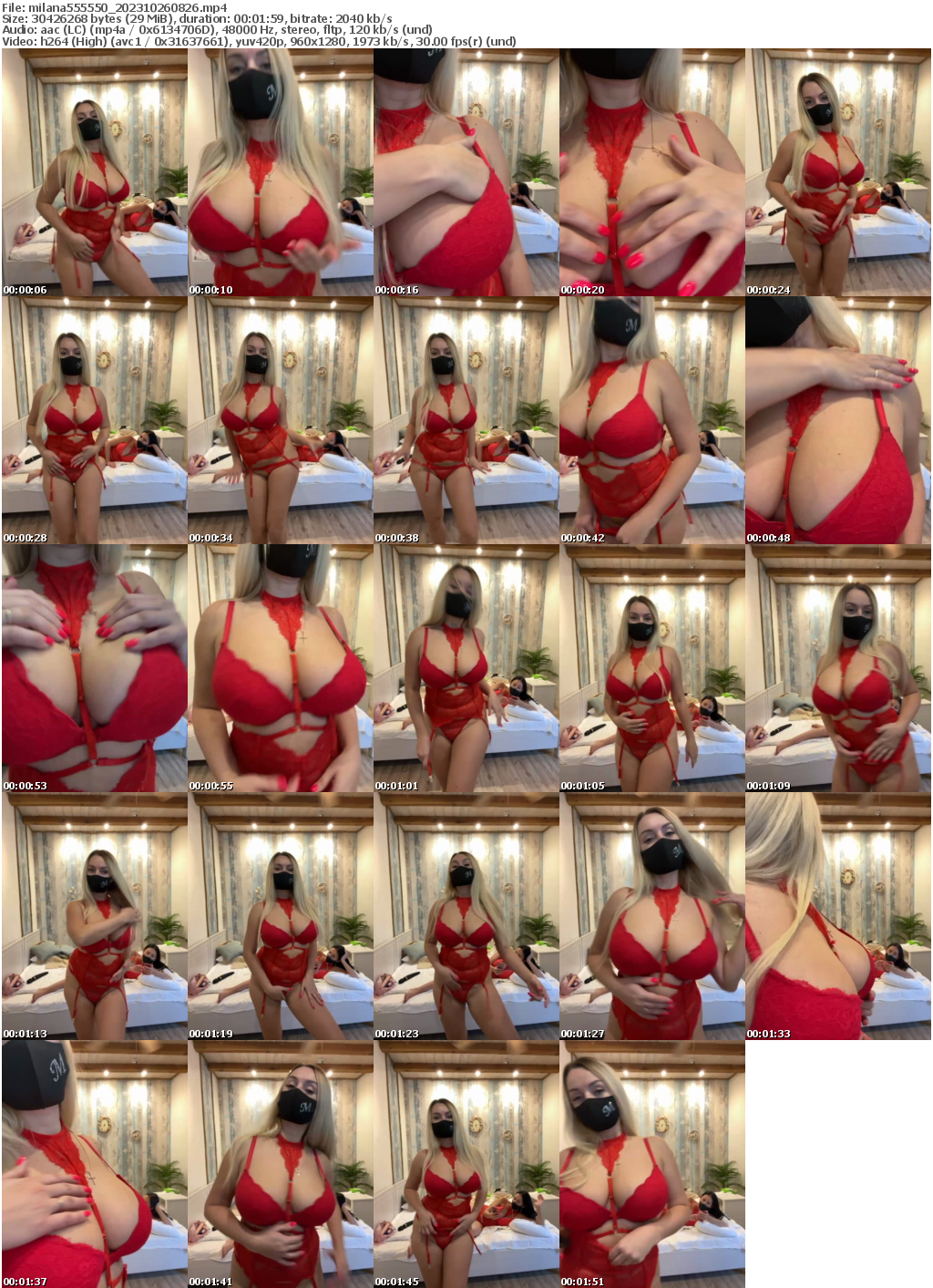 Preview thumb from milana555550 on 2023-10-26 @ bongacams