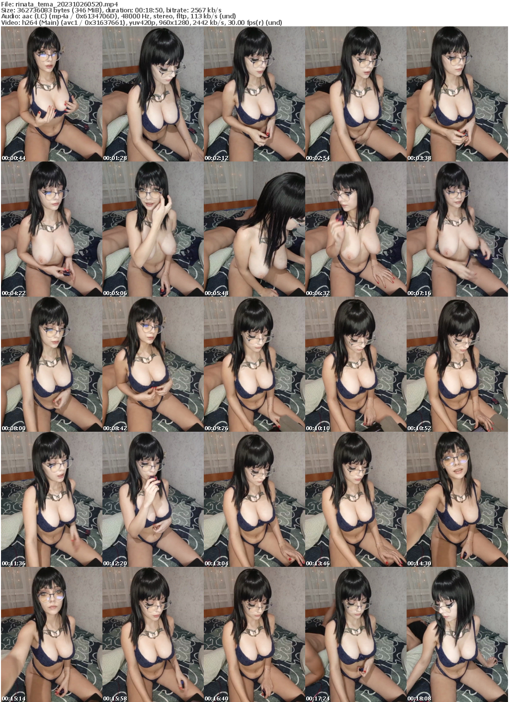 Preview thumb from rinata_tema on 2023-10-26 @ bongacams