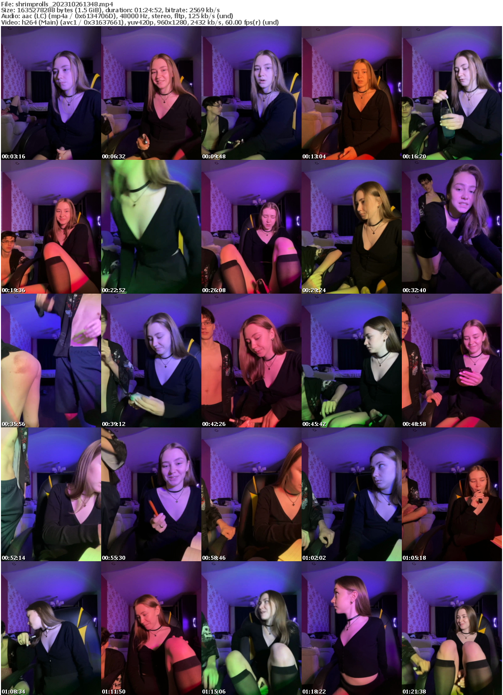 Preview thumb from shrimprolls on 2023-10-26 @ bongacams