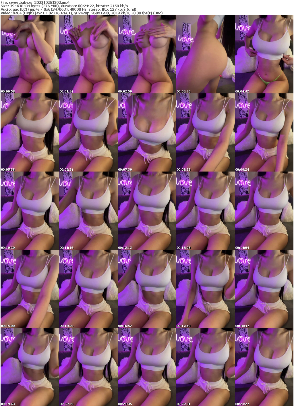 Preview thumb from sweetbabyxs on 2023-10-26 @ bongacams