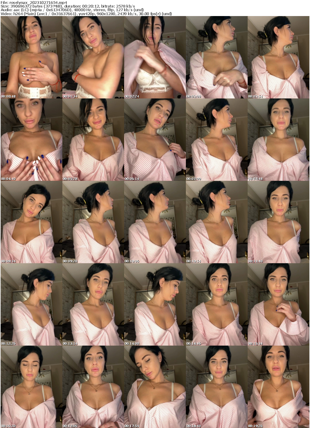 Preview thumb from roselynax on 2023-10-27 @ bongacams