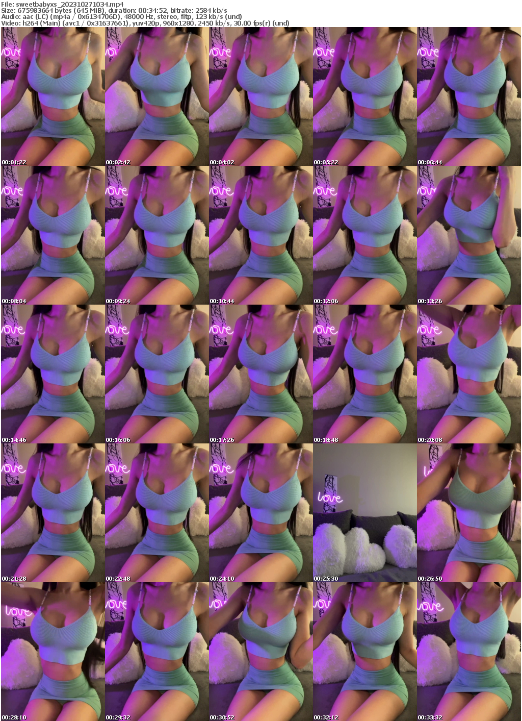 Preview thumb from sweetbabyxs on 2023-10-27 @ bongacams