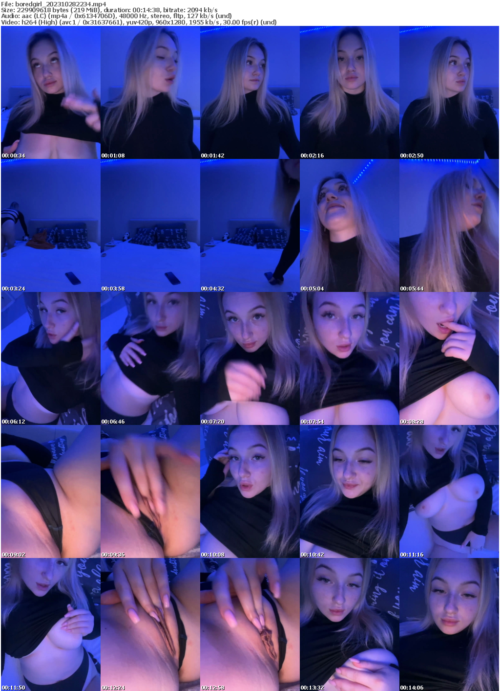 Preview thumb from boredgirl on 2023-10-28 @ bongacams