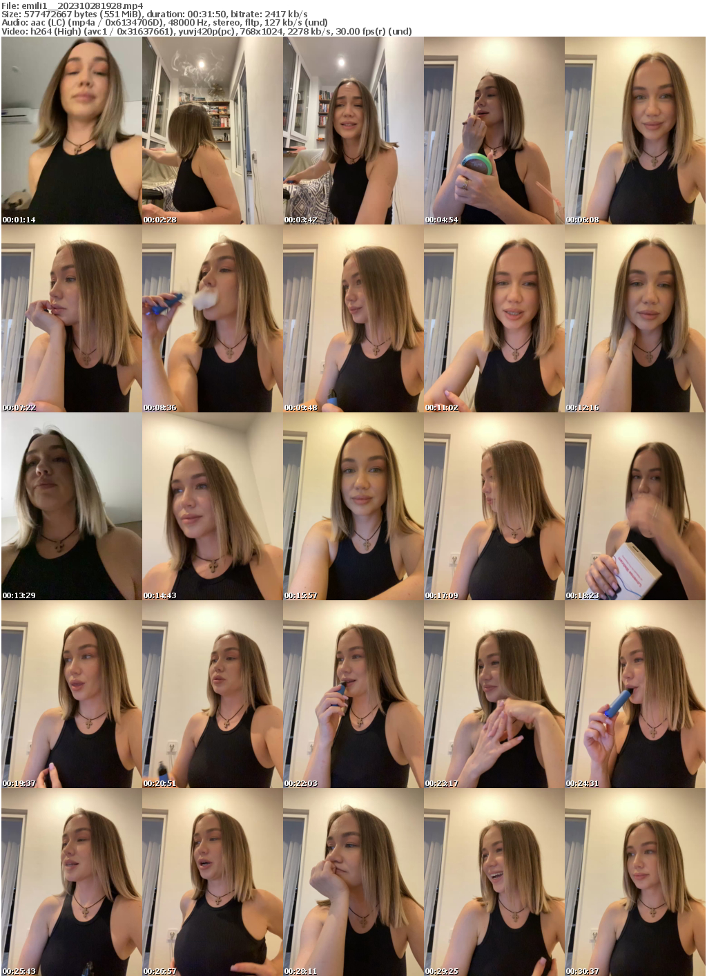 Preview thumb from emili1_ on 2023-10-28 @ bongacams