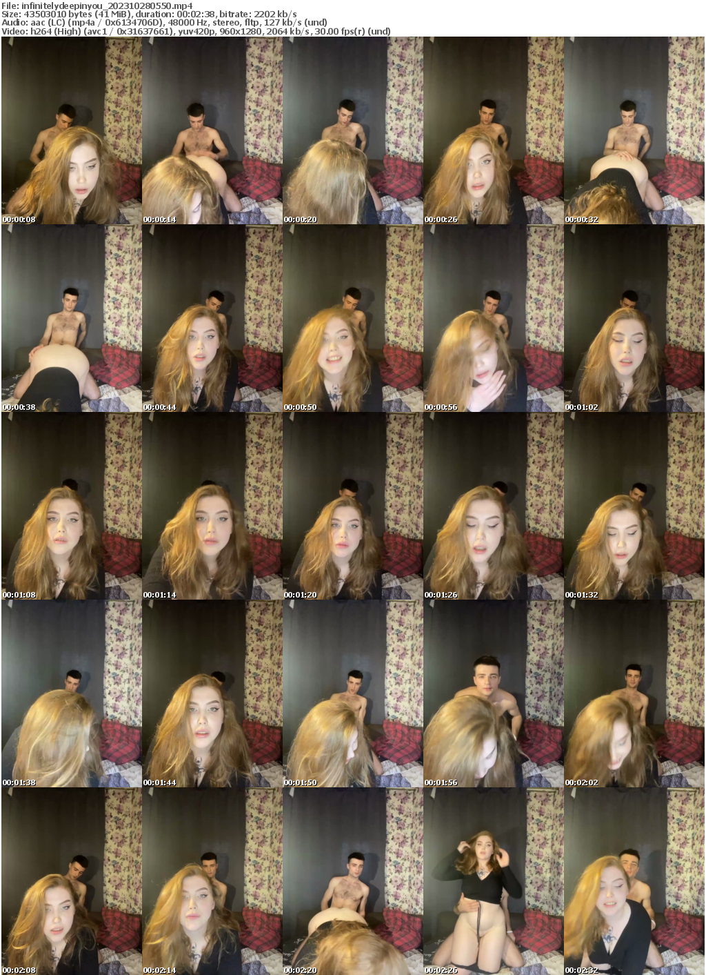 Preview thumb from infinitelydeepinyou on 2023-10-28 @ bongacams