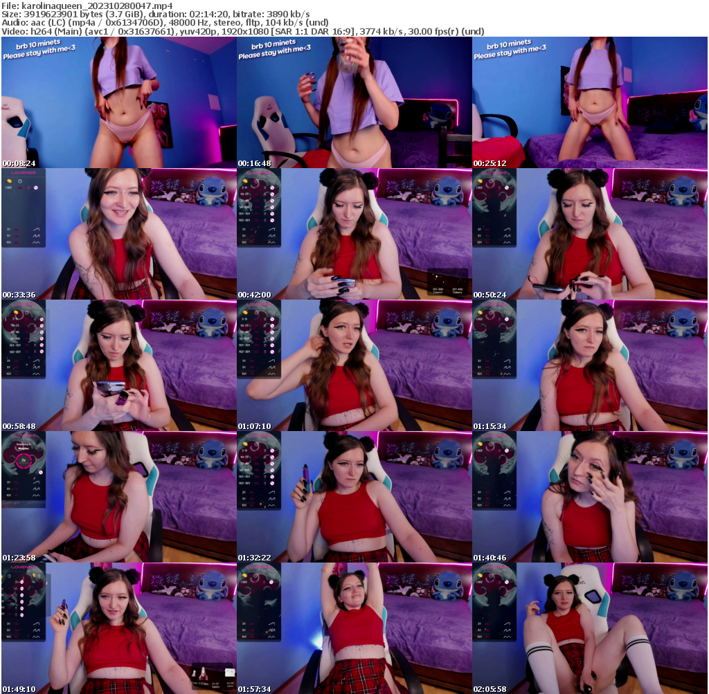 Preview thumb from karolinaqueen on 2023-10-28 @ bongacams