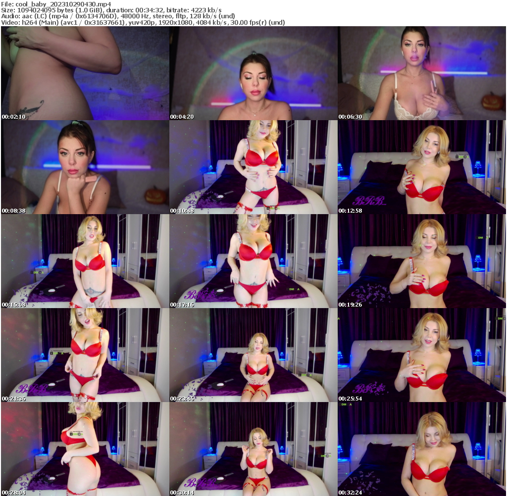 Preview thumb from cool_baby on 2023-10-29 @ bongacams