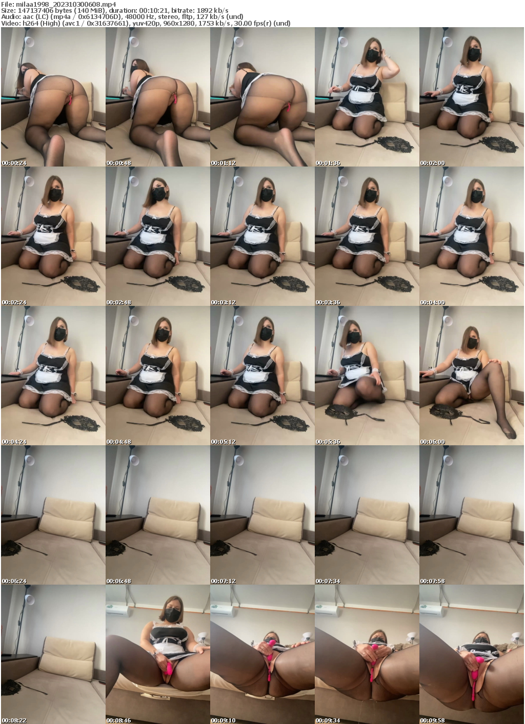 Preview thumb from milaa1998 on 2023-10-30 @ bongacams