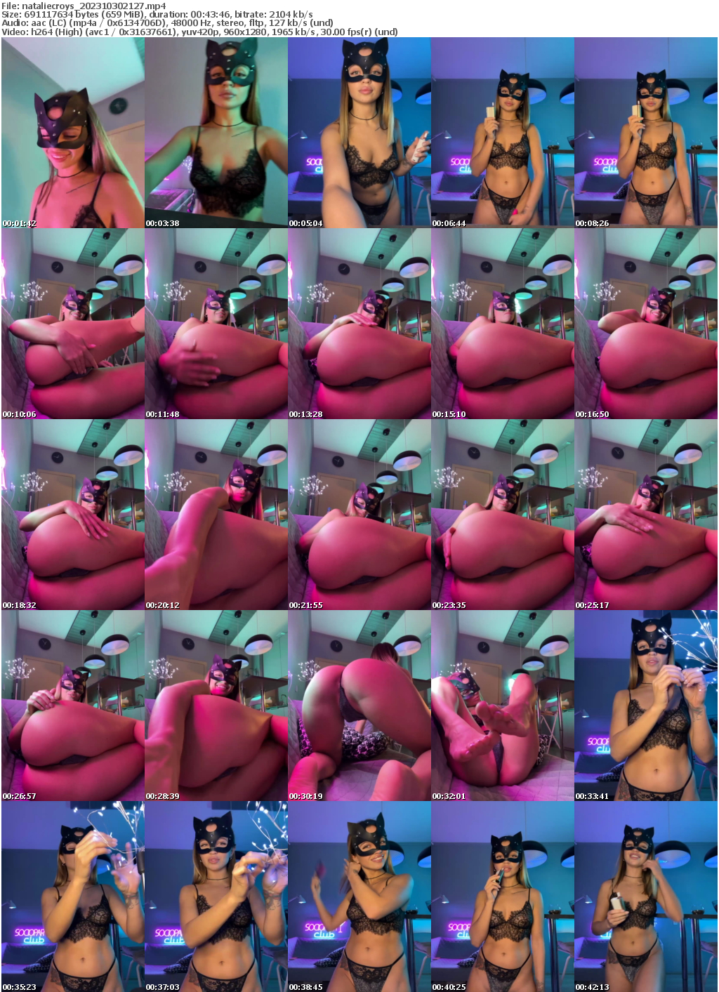 Preview thumb from nataliecroys on 2023-10-30 @ bongacams