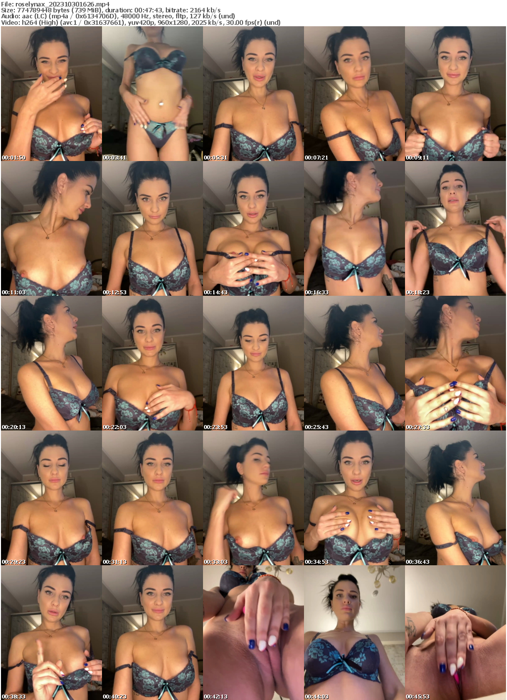 Preview thumb from roselynax on 2023-10-30 @ bongacams