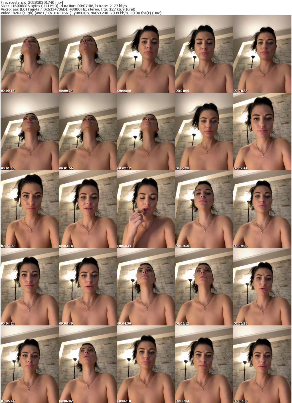 Preview thumb from roselynax on 2023-10-30 @ bongacams