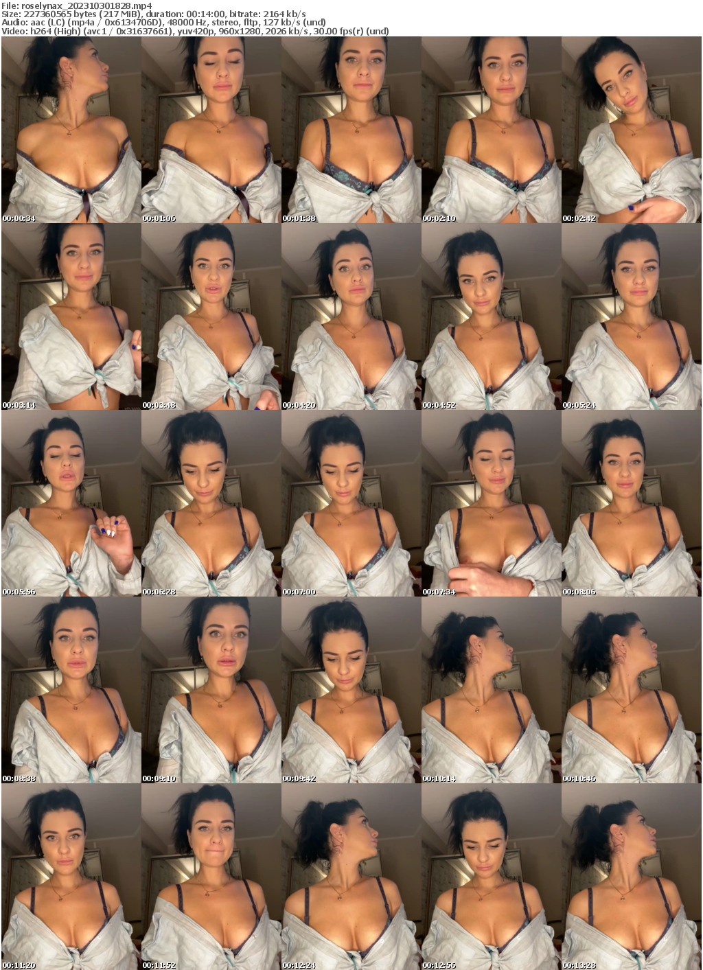 Preview thumb from roselynax on 2023-10-30 @ bongacams