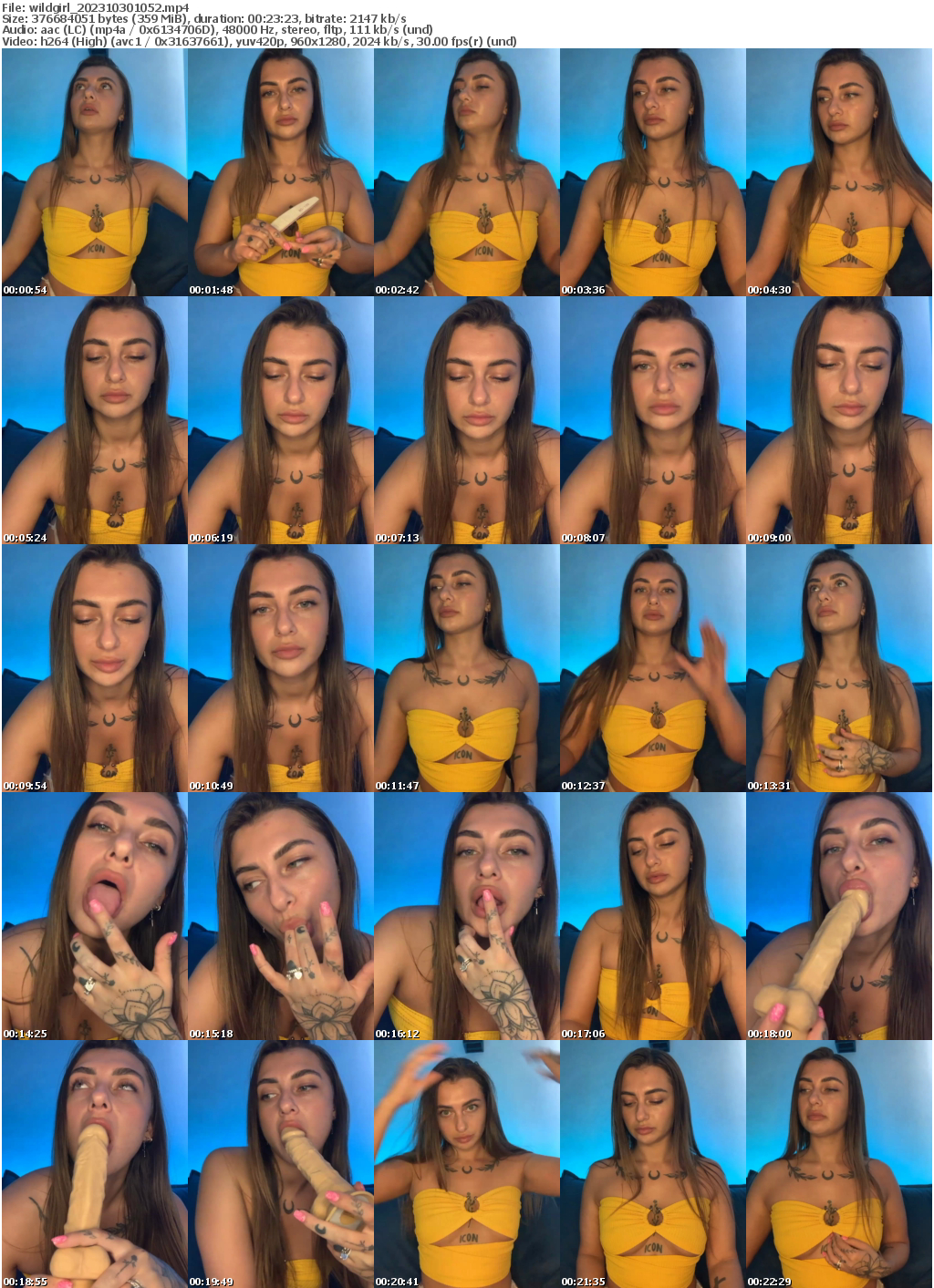 Preview thumb from wildgirl on 2023-10-30 @ bongacams