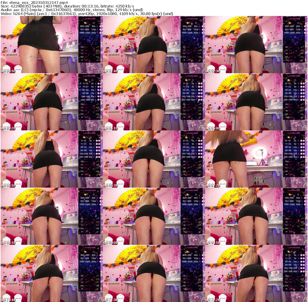 Preview thumb from elena_xxx on 2023-10-31 @ bongacams