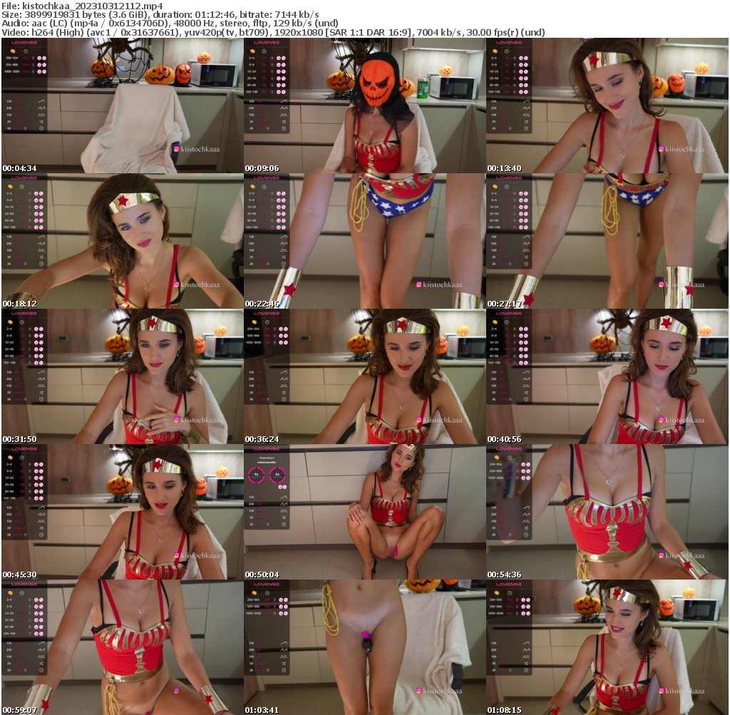 Preview thumb from kistochkaa on 2023-10-31 @ bongacams