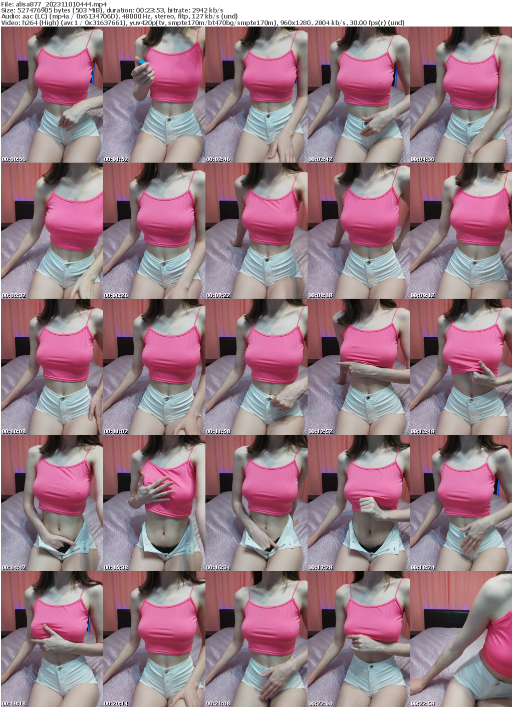 Preview thumb from alisa877 on 2023-11-01 @ bongacams