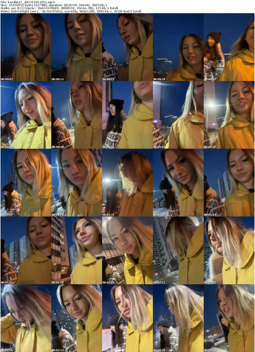 Preview thumb from karolina7 on 2023-11-01 @ bongacams