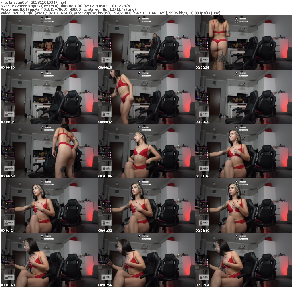 Preview thumb from kristian054 on 2023-11-01 @ bongacams