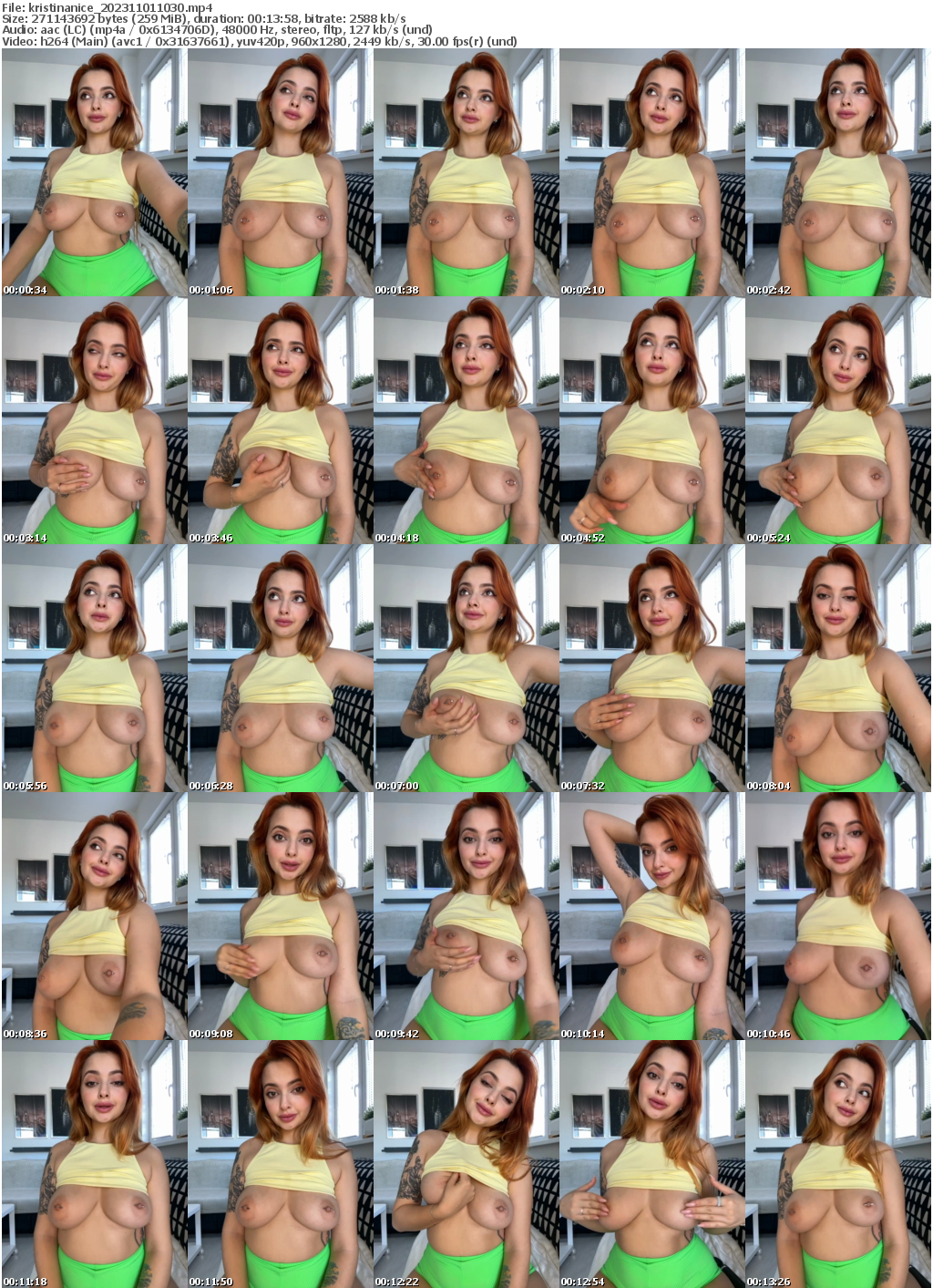 Preview thumb from kristinanice on 2023-11-01 @ bongacams