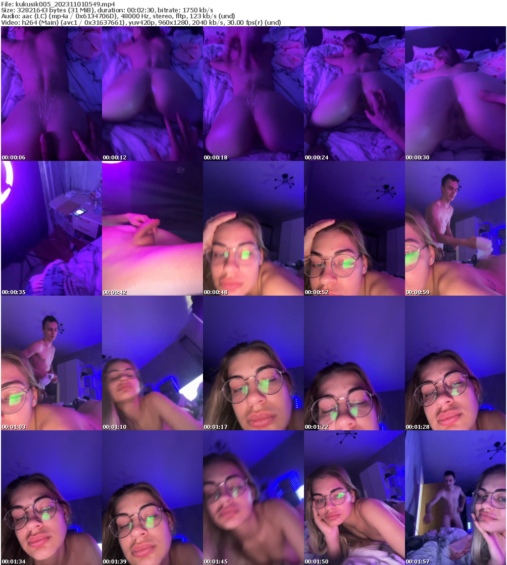 Preview thumb from kukusik005 on 2023-11-01 @ bongacams